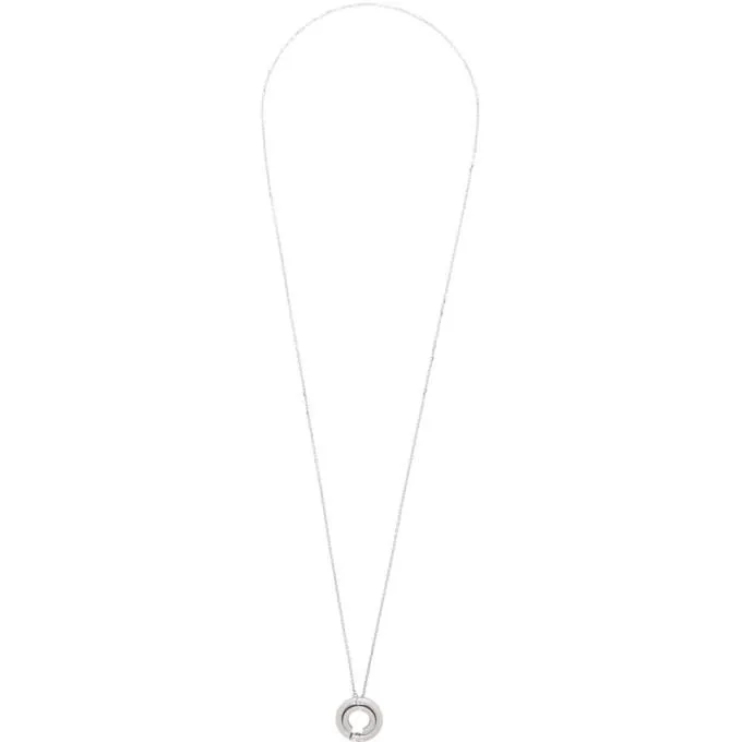 Alan Crocetti Silver Loophole Necklace