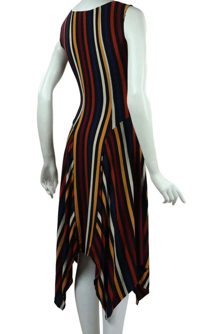 Amber Scooped Neckline Sleeveless Mid-Length Fit N Flare Jacquard Dress