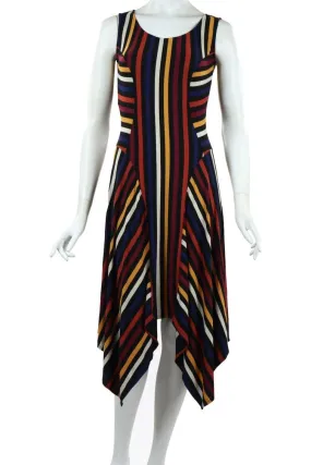 Amber Scooped Neckline Sleeveless Mid-Length Fit N Flare Jacquard Dress