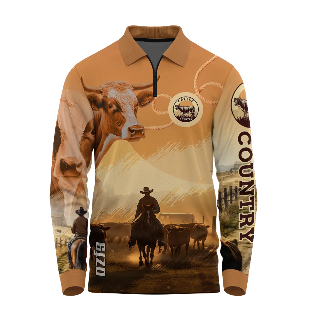 Cattle Country Fishing Shirt - Quick Dry & UV Rated