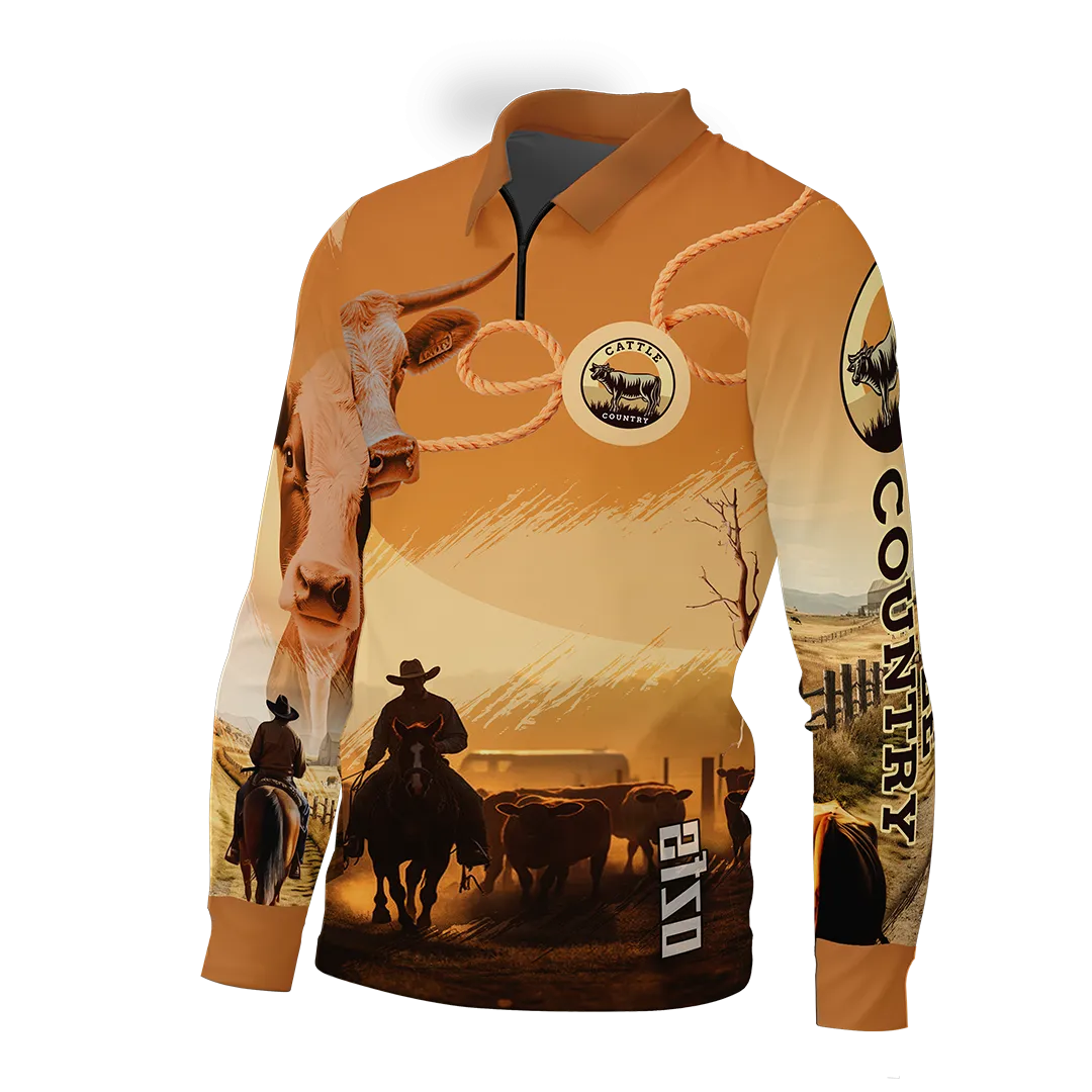 Cattle Country Fishing Shirt - Quick Dry & UV Rated