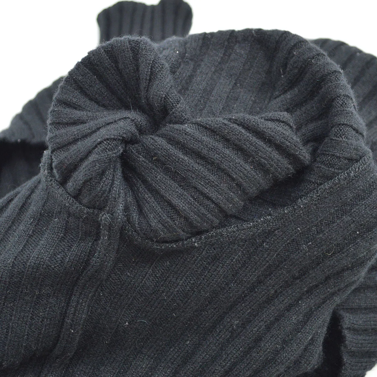 Chanel 1996 logo-patch ribbed cashmere jumper #40