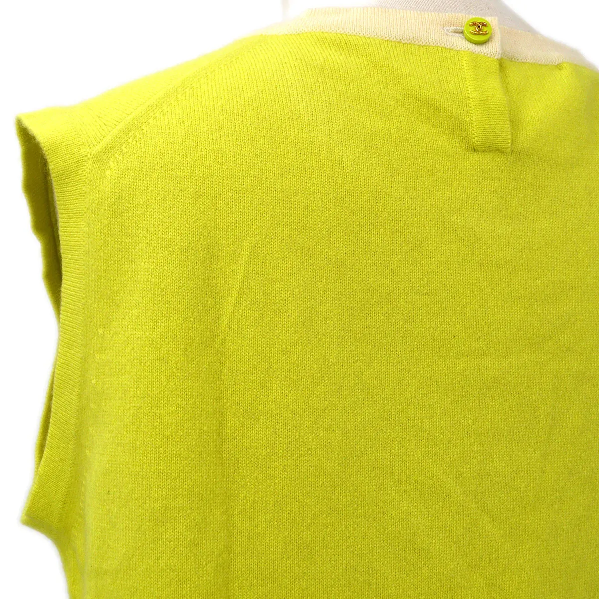 Chanel 1996 sleeveless cashmere top #44