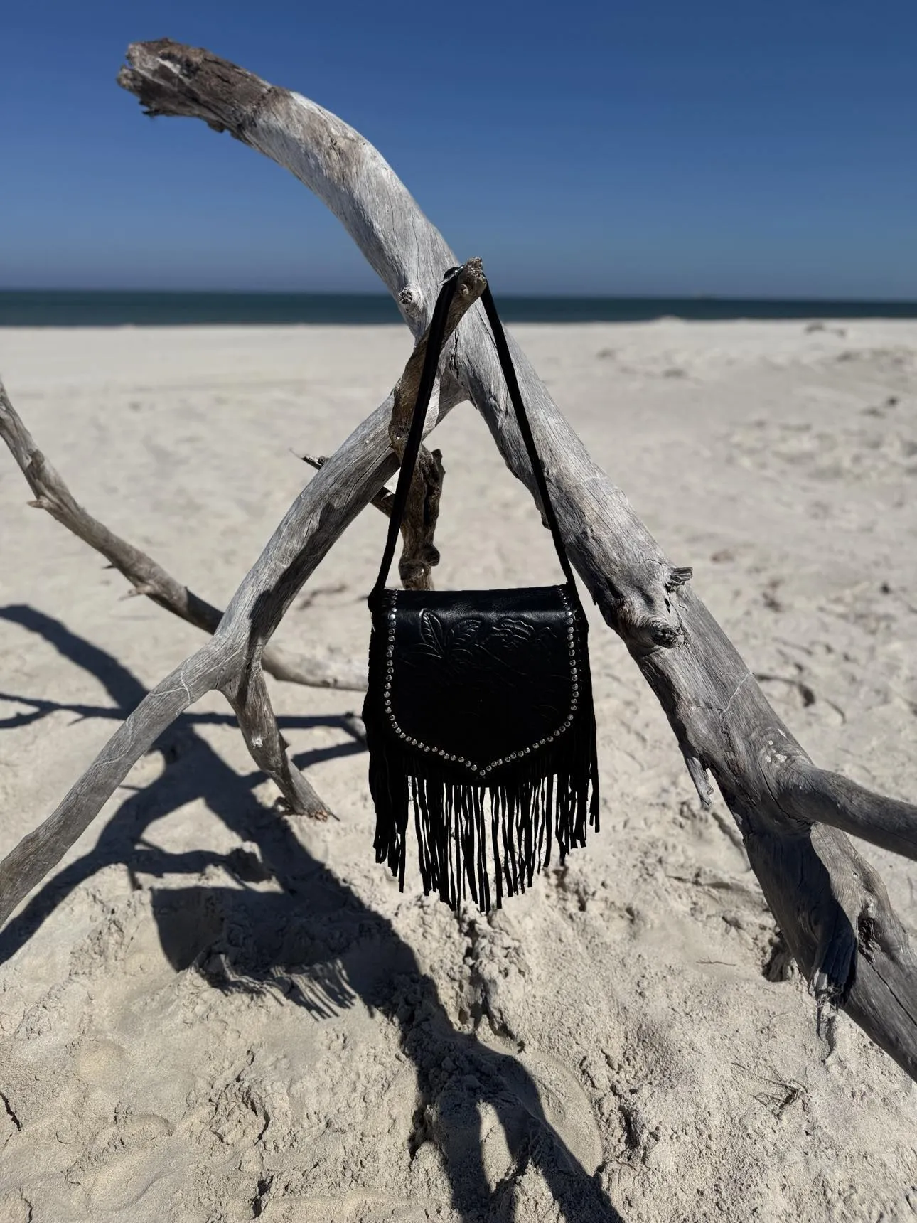Ebony Wild Black Leather Bag