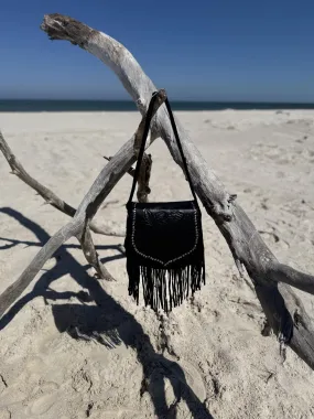 Ebony Wild Black Leather Bag