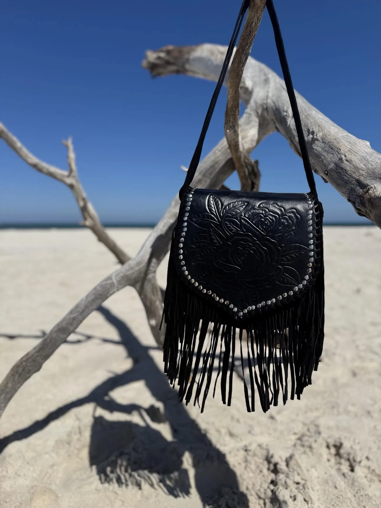 Ebony Wild Black Leather Bag