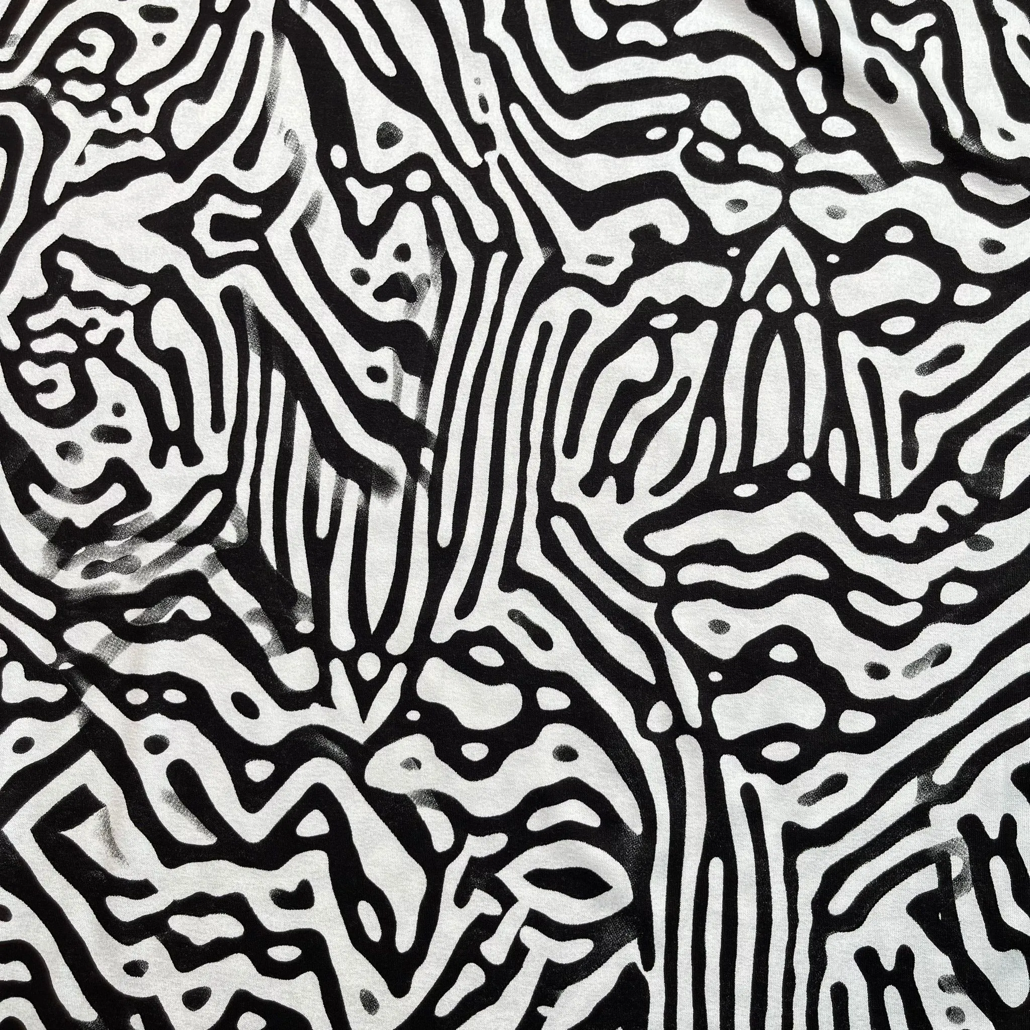 Ex-Designer Deadstock Abstract Topography Viscose Jersey Fabric