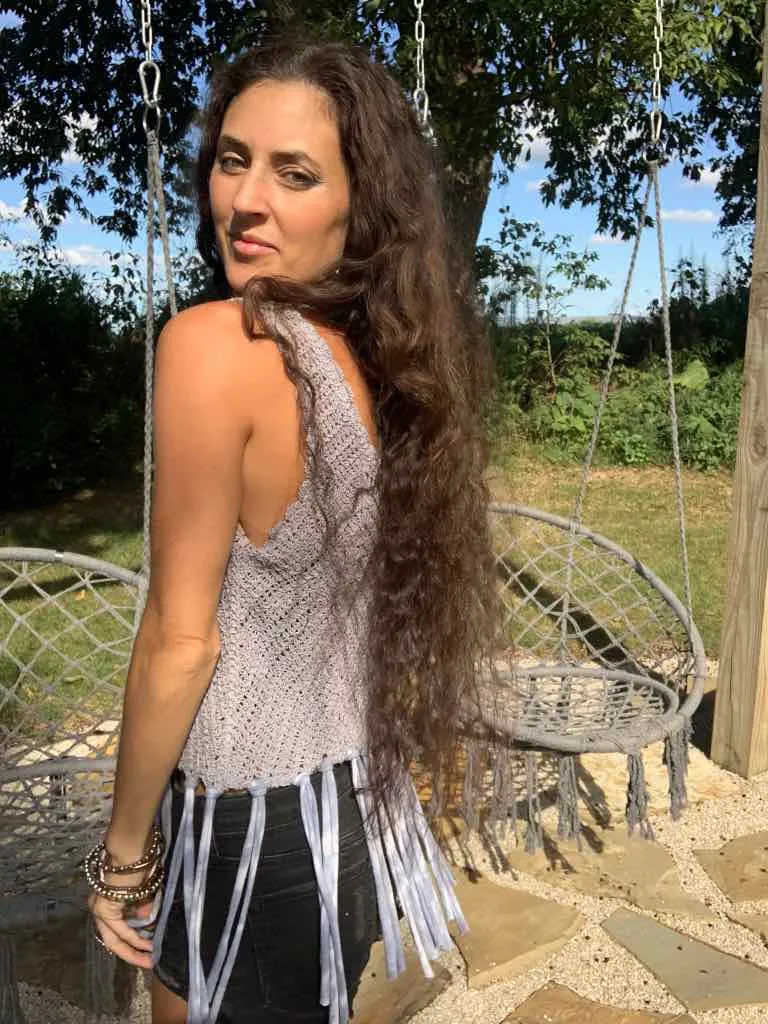 Festival Crochet Fringed Top