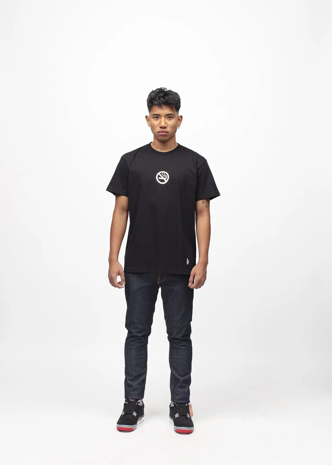 FUXXKING RABBITS: NO SMOKING KILLS TEE [BLACK]