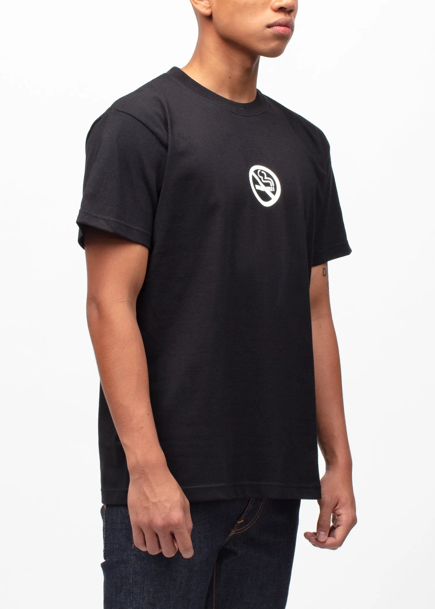FUXXKING RABBITS: NO SMOKING KILLS TEE [BLACK]