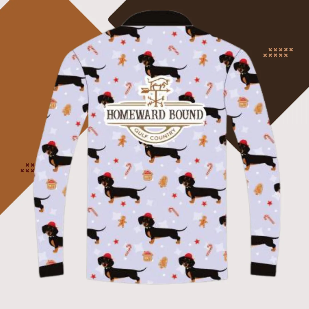 HBGC Xmas Kids 2024 dash fishing shirt