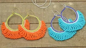 How to Make the Fresca Beaded Fringe Earring Kits by Beadaholique
