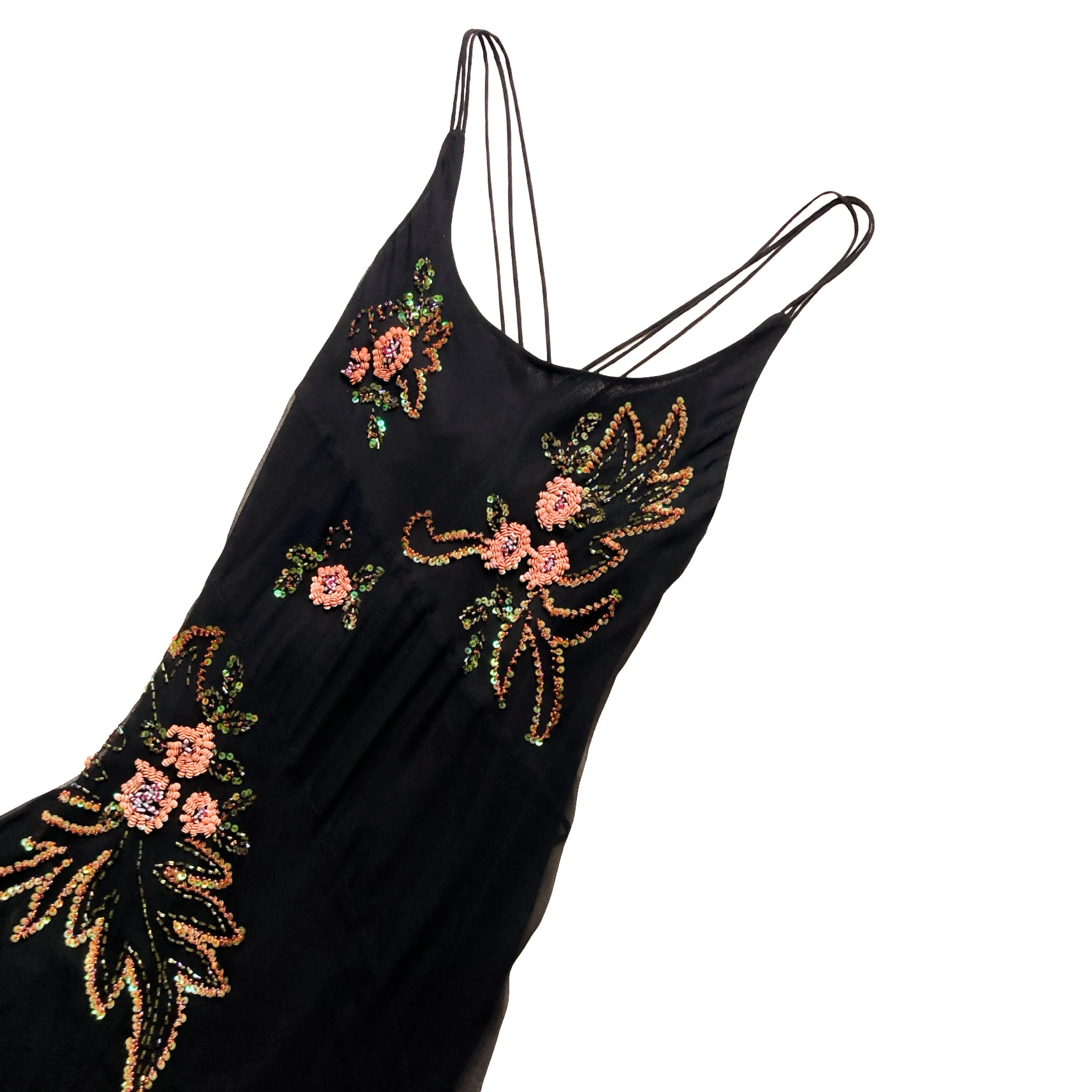 Italian Designer 2000s embellished silk fairy dress