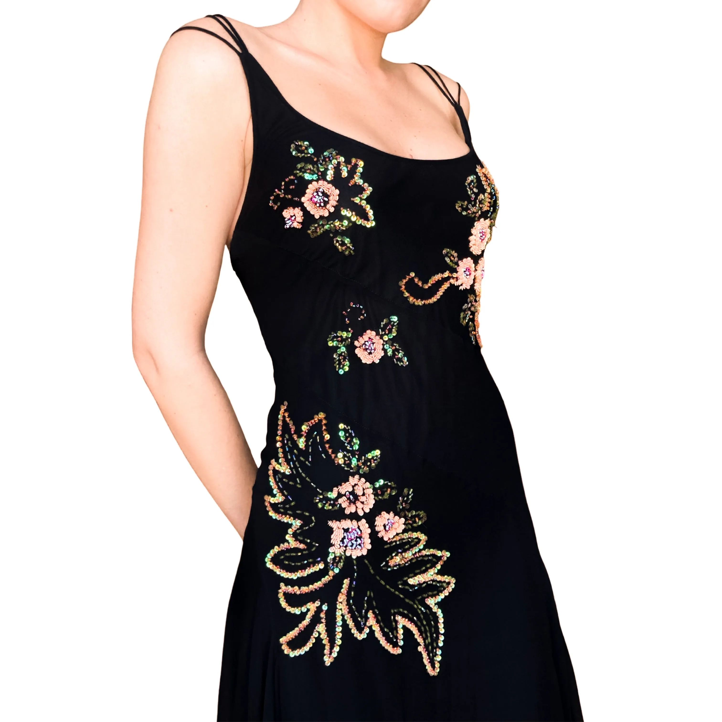 Italian Designer 2000s embellished silk fairy dress