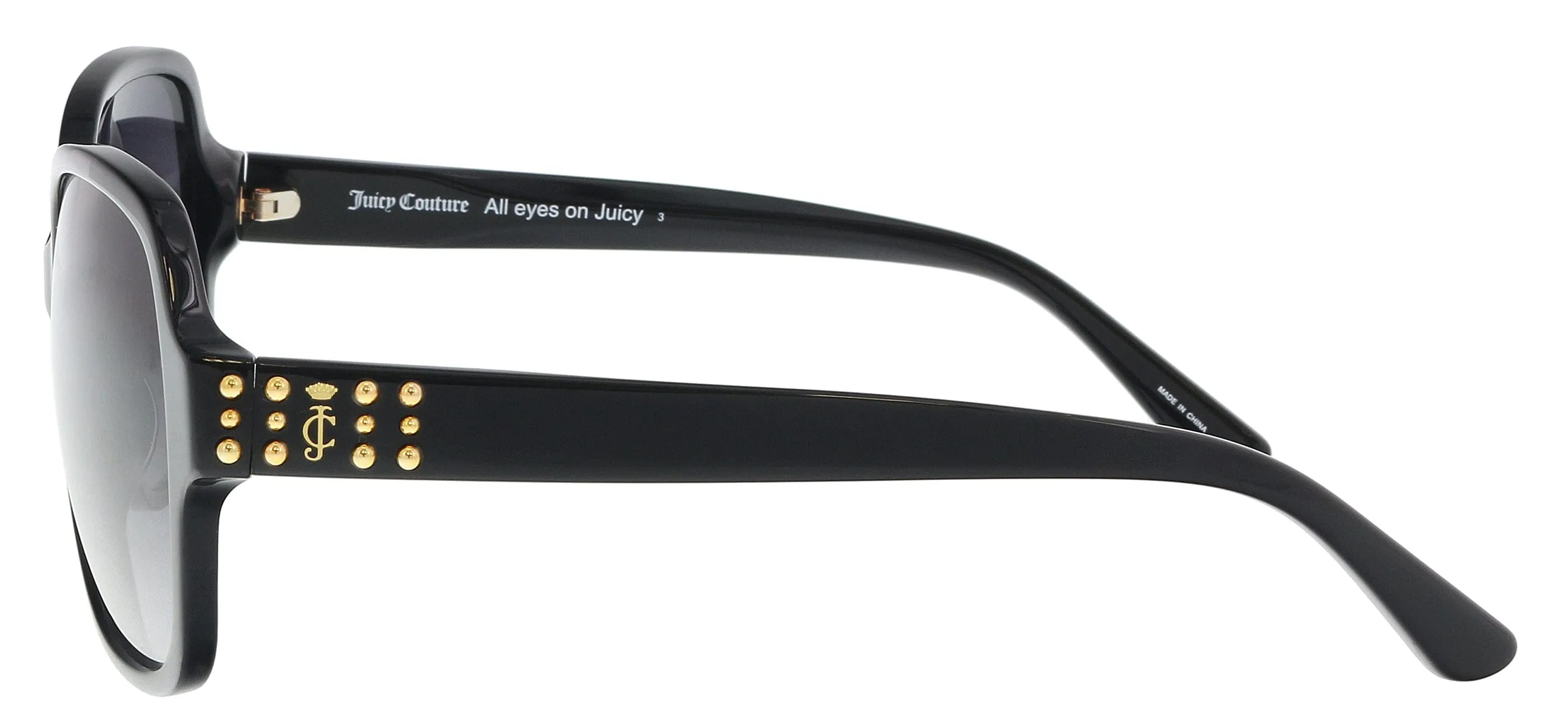 Juicy Couture JU 592/S 08070/9O Black Square Sunglasses