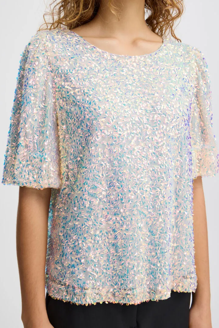 Marelly Sequin Top - Iridescent