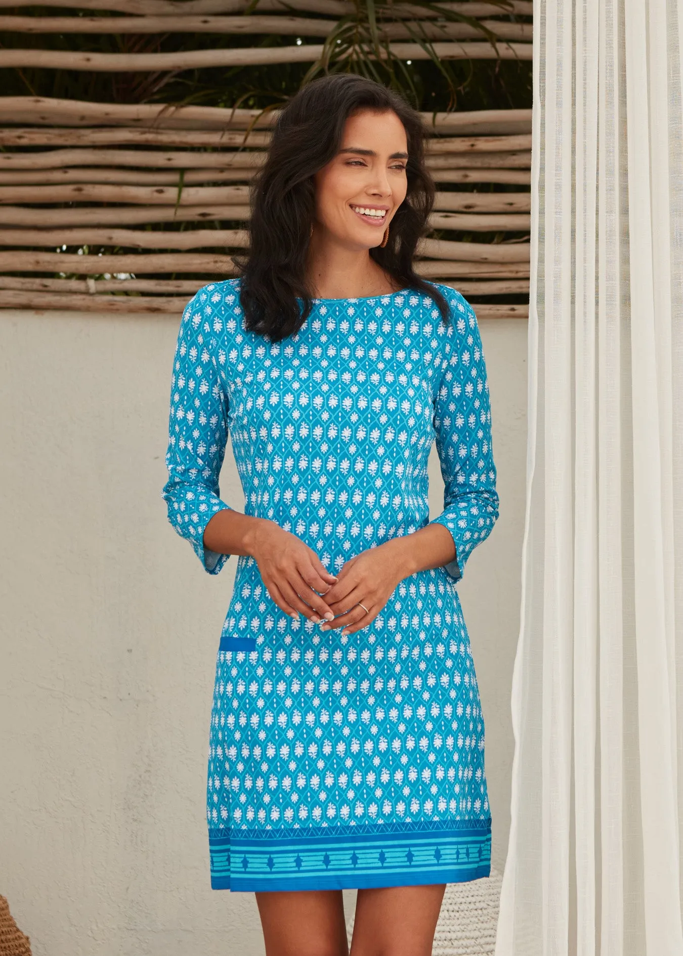 Palm Valley Cabana Shift Dress