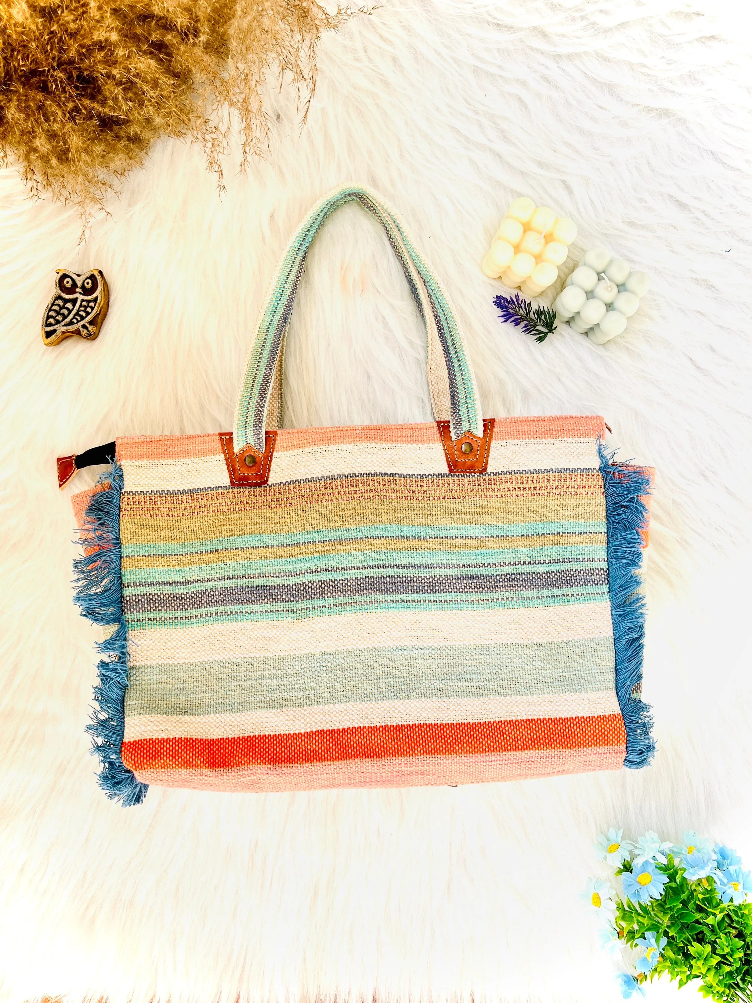 Pastel Pie Fringe Laptop Bag
