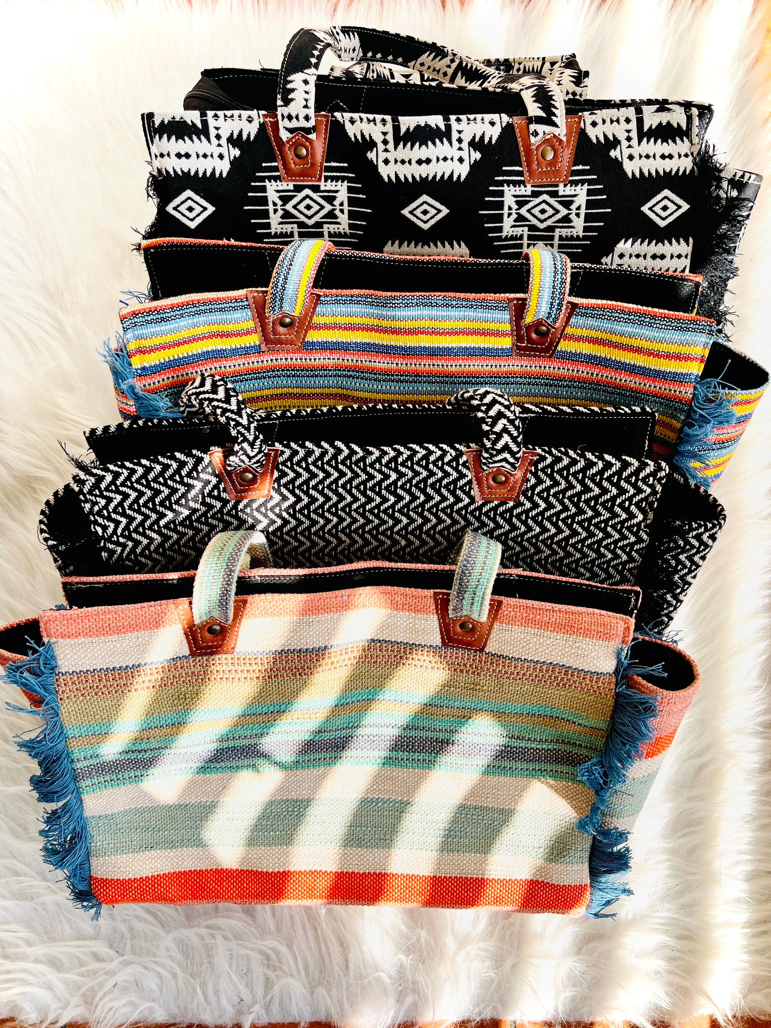 Pastel Pie Fringe Laptop Bag