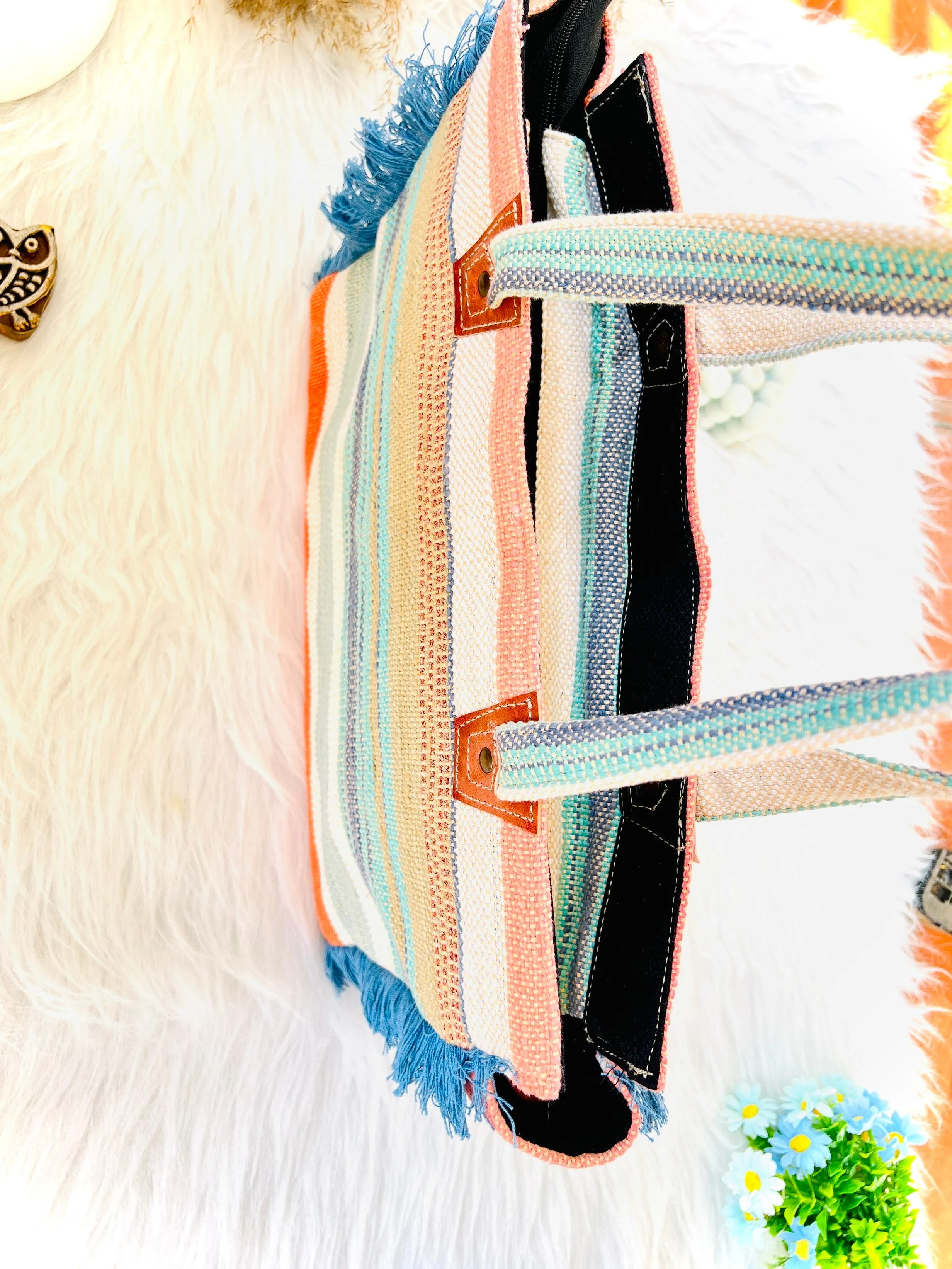 Pastel Pie Fringe Laptop Bag