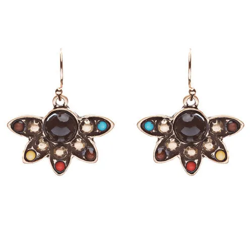 State-Of-The-Art Meticulous Dream Catcher Design Charm Necklace Set JN227 Black