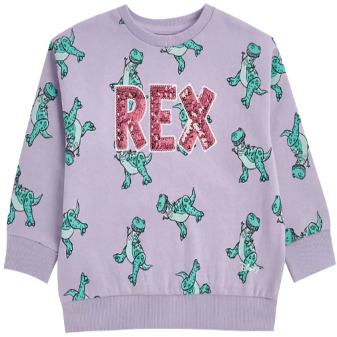 TOY STORY Rex Sequin Sweatshirt