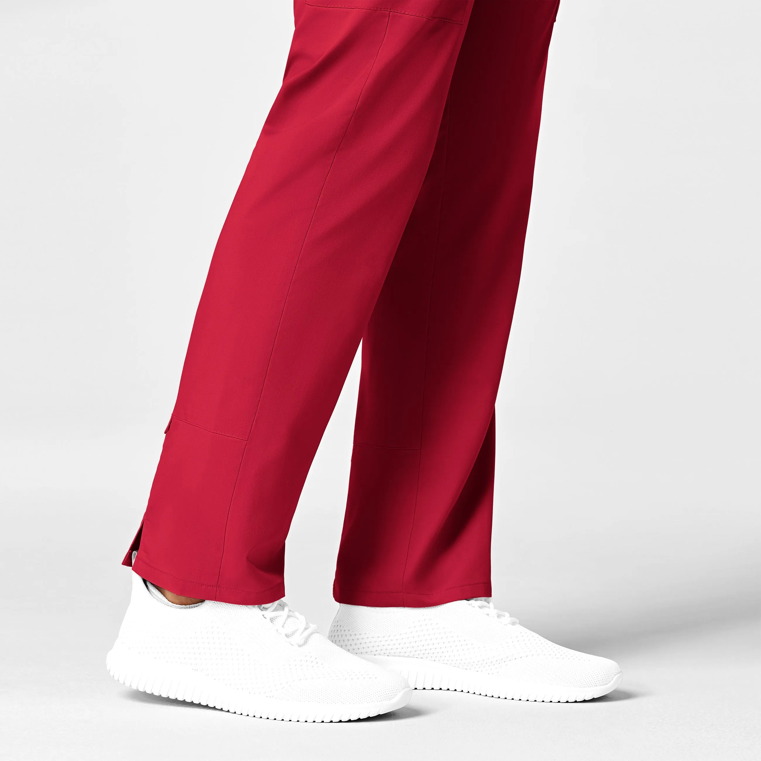WonderWORK Women's Convertible Slim Leg Scrub Pant - Red